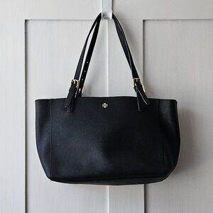 Tory Burch Tote | Black with Gold Details